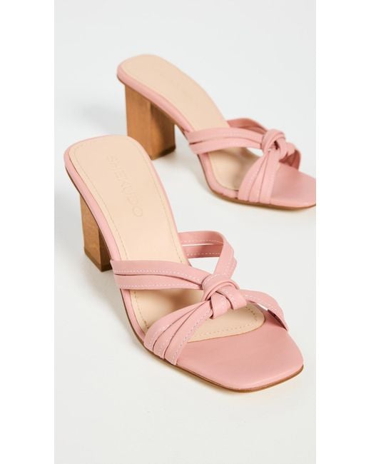 Shekudo Pink Simone Rope Mules
