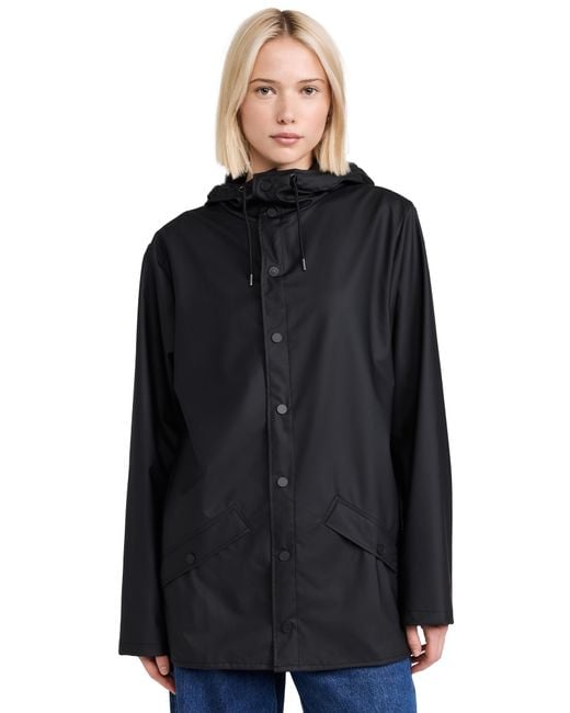 Rains Black Rain Jacket