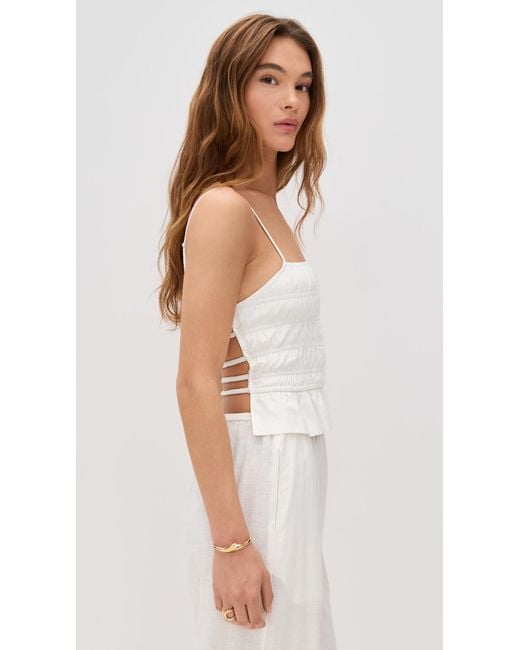 Solid & Striped White The Delta Top