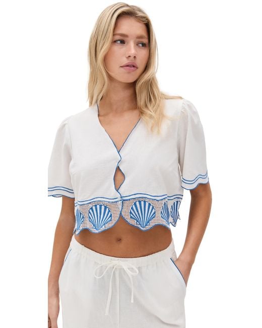 Rails White Venice Top