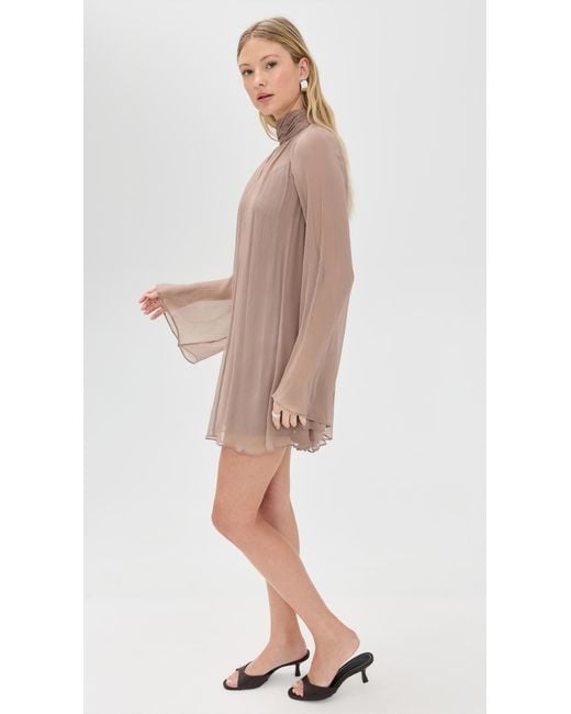 staud brown mini dress Brown Ivory Polka Dot Lainey Midi Dress main image 0