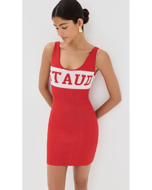 Staud Red Lifeguard Dress
