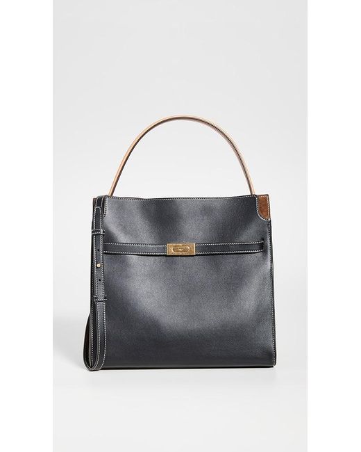 Tory Burch Lee Radziwill Double Bag in Black Lyst