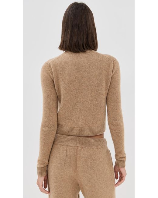 The Elder Statesman Brown Simple Cashmere Crew Sweater