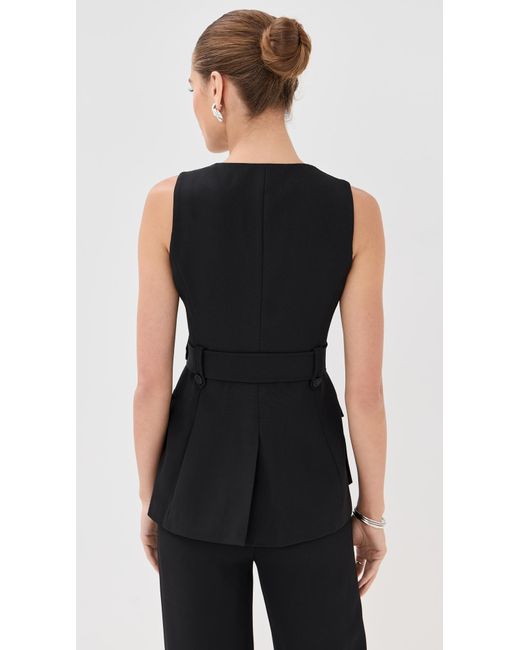 Veronica Beard Black Becker Vest