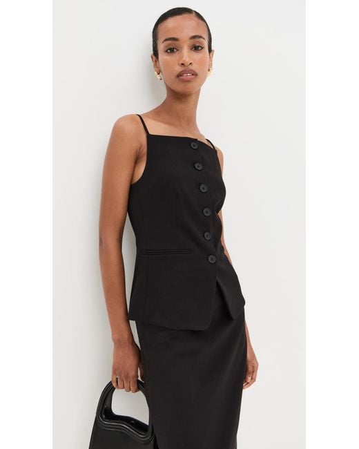 Staud Black Una Top