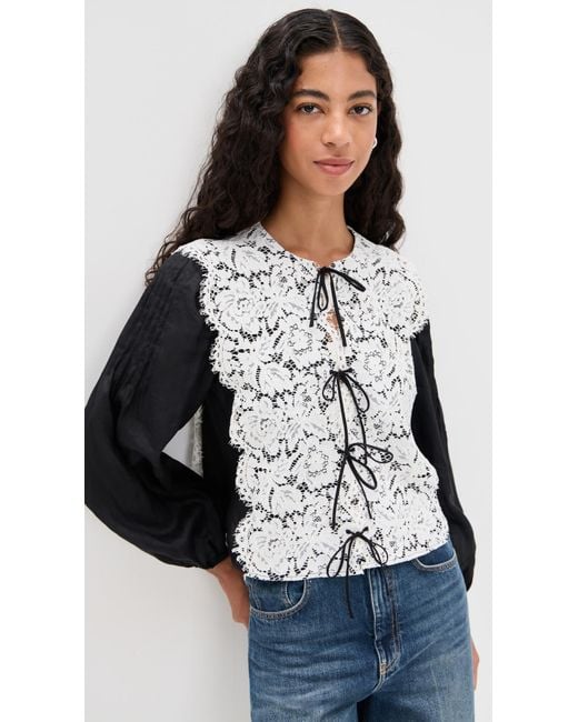 Sea Black Norabelle Top