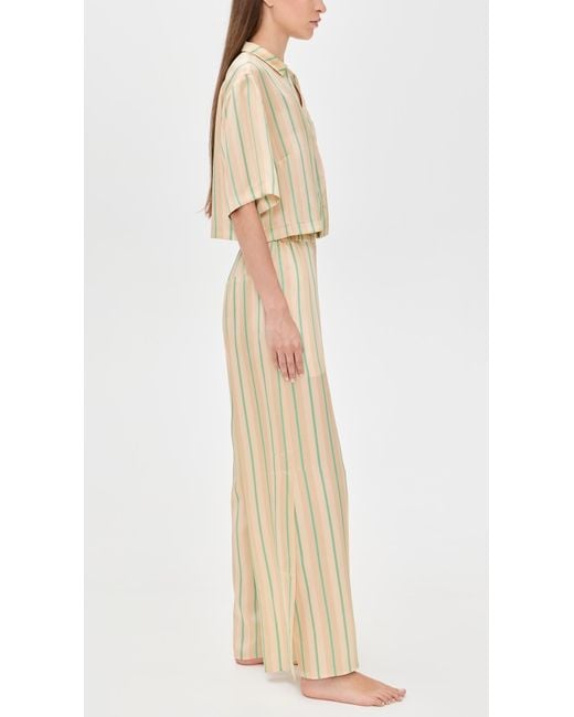 Lunya Natural Washable Silk High Rise Pants Set