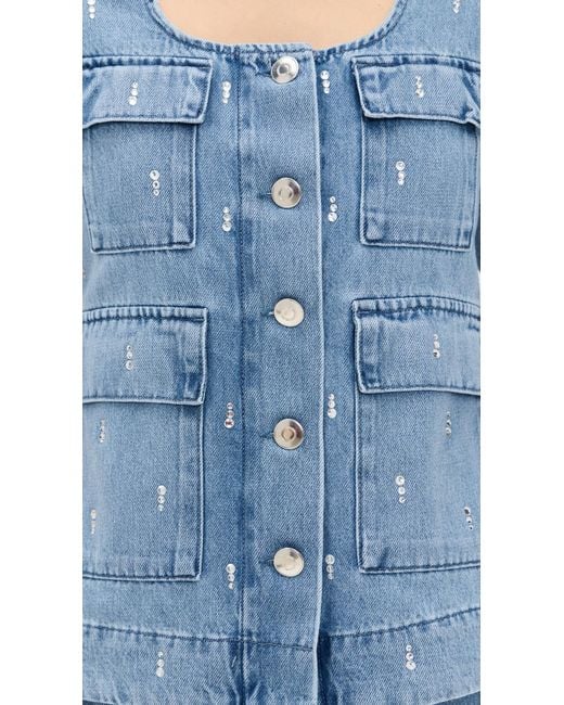 ALIGNE Blue Chico Diamante Top