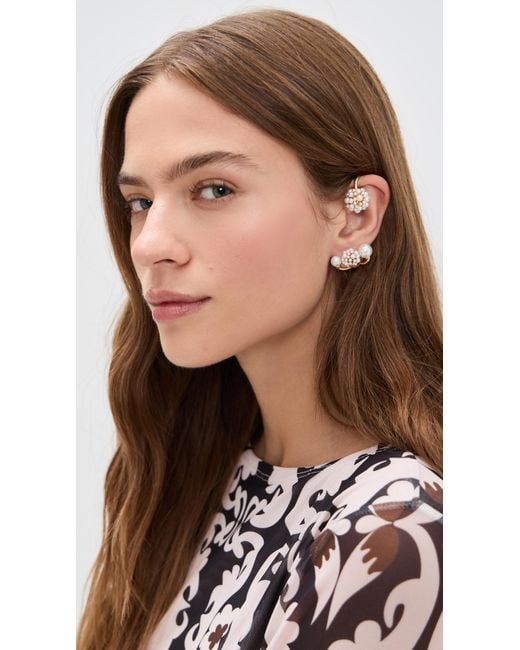 Zimmermann White Dandelion Single Earcuff