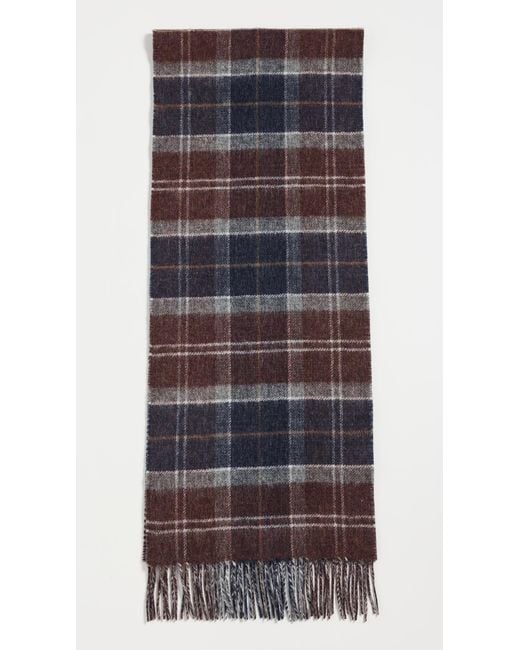 Barbour Black Dramside Reversible Scarf for men