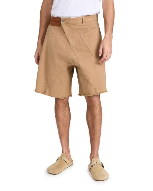 J.W. Anderson Natural Twisted Workwear Shorts for men