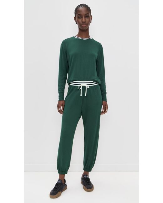 Splits59 Green Andie Oversized Fleece Sweatpants