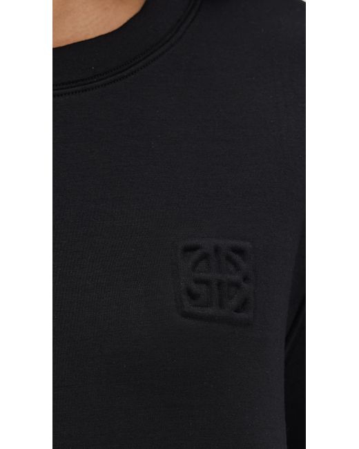 Anine Bing Black Framed Monogram Jadon Sweatshirt