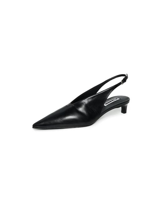 Jil Sander Black Sling Back Heels