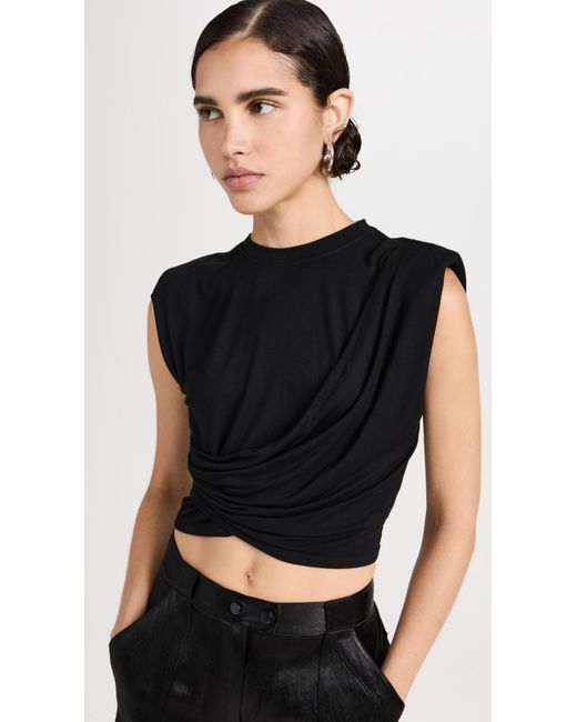Jonathan Simkhai Black Estelle Top