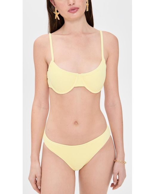 Solid & Striped Pink The Eva Bikini Top
