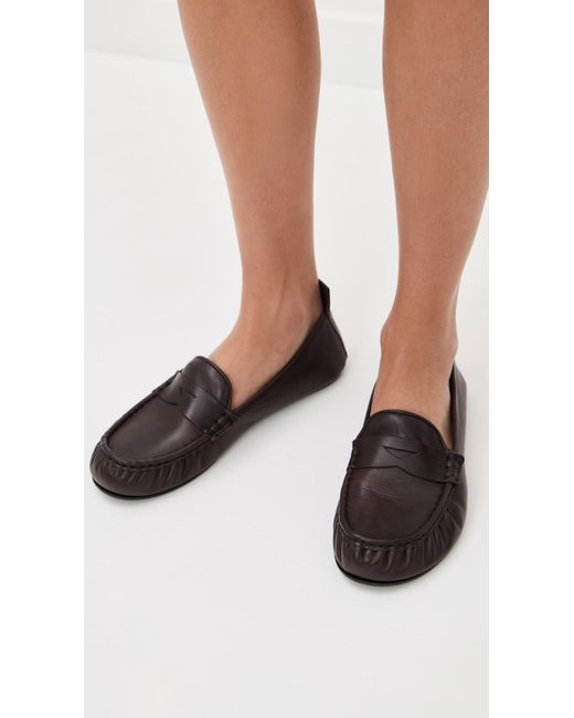 Acne Brown Leather Flats