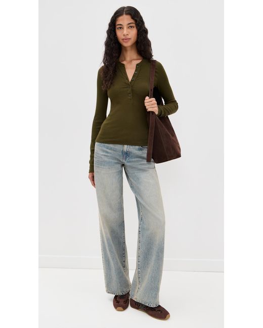 Cotton Citizen Black Verona Henley