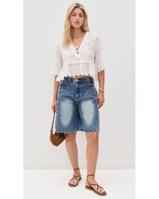 LoveShackFancy White Lucce Top