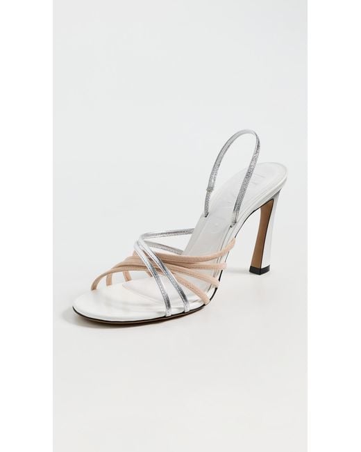 Marni White Metallic Sandals