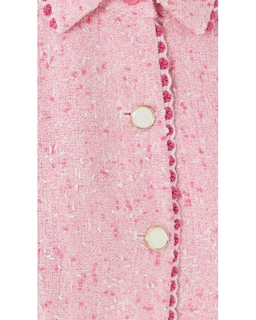 Jonathan Simkhai Pink Khloe Button Down