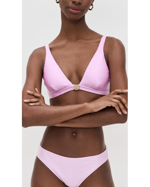 L'Agence Purple Lexie Shimmer Bra Top