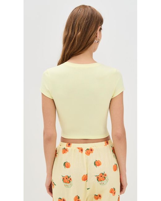 Bailey Rose Yellow Peach Tee