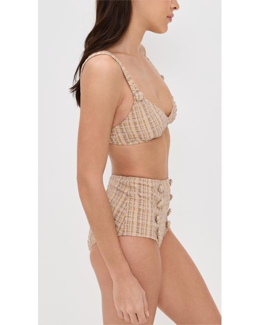 Lisa Marie Fernandez Multicolor Magdalena High Waist Bikini Set