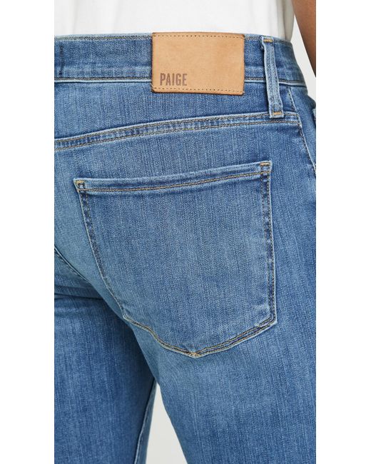 PAIGE Blue Federal Transcend Vintage Slim Straight Jeans for men
