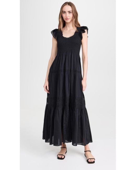 LoveShackFancy Black Chessie Dress