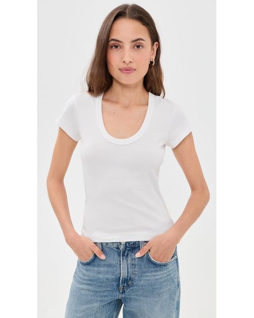 AMO White Rumi Tee