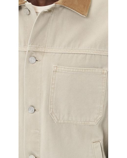 FRAME Blue Canvas Utility Jacket for men