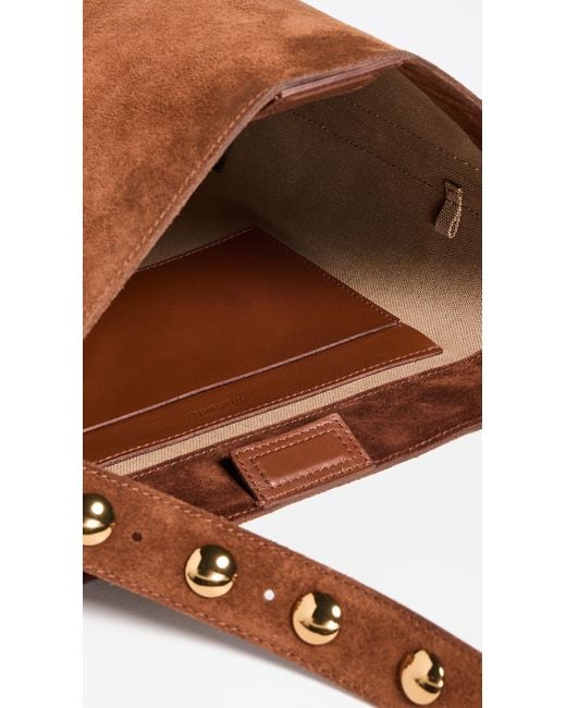 Madewell Brown Stud Essentials Bucket Tote