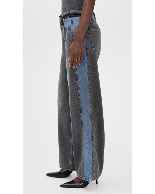 GOOD AMERICAN Black Good Standard Baggy Jeans