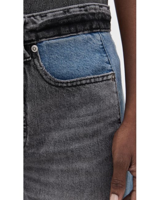 GOOD AMERICAN Black Good Standard Baggy Jeans
