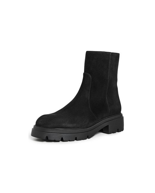 Stuart Weitzman Black Soho Lite Zip Booties