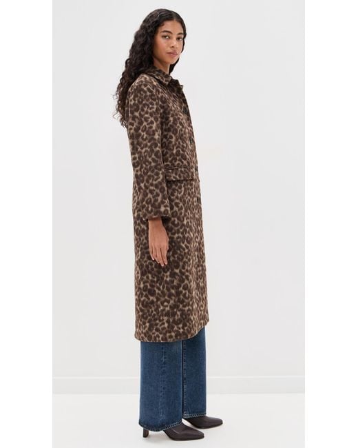 Madewell Blue Single Breasted Topcoat