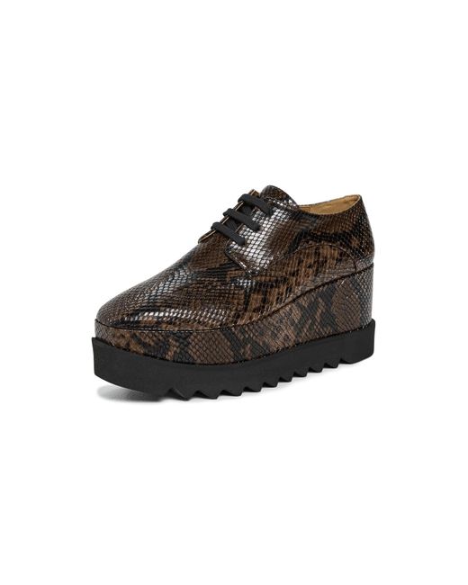 Stella McCartney Black Snake Print Elyse Alter Mat Sneakers