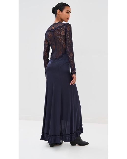 Isabel Marant Blue Dolores Maxi Dress