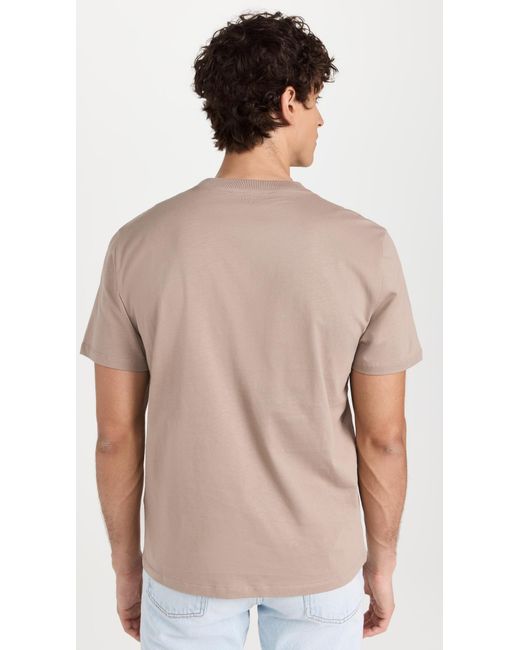 AMI Gray Adc T-shirt Ight Taupe for men
