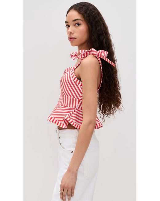Hunter Bell Red Lena Top