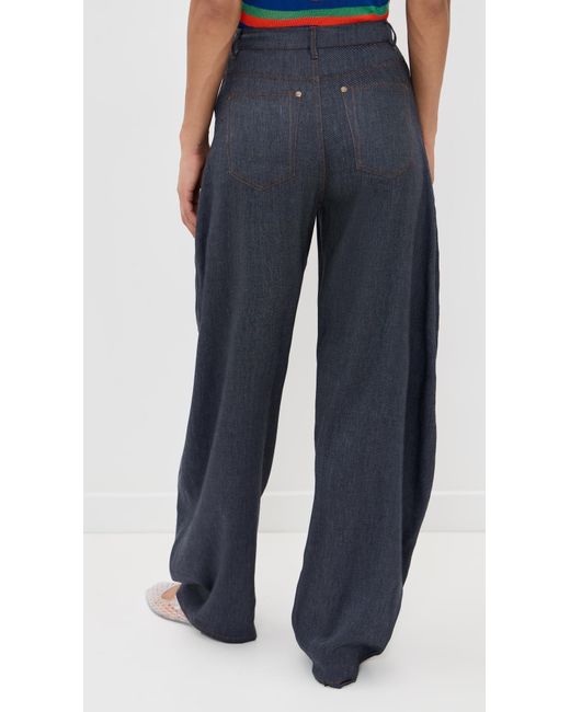 Staud Blue Harrison Pants