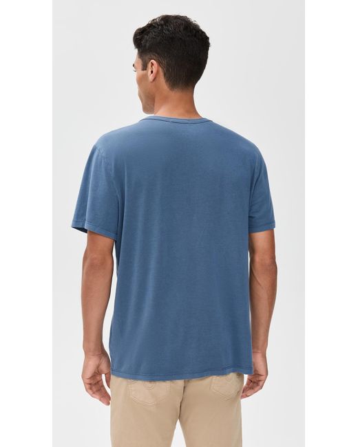 Marine Layer Blue Signature Sea Change Crew Tee for men