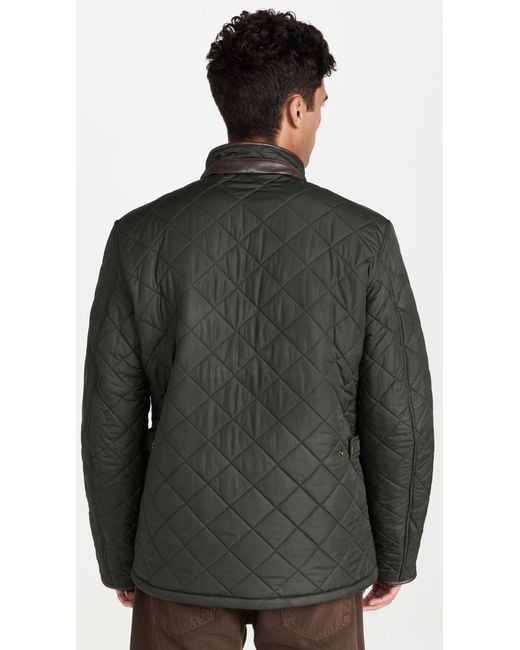 Barbour Black Powell Quilted Jacket for men