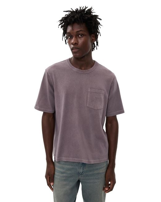 Corridor NYC Purple Garment Dyed Tee for men