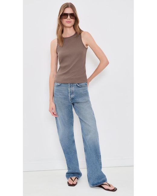 Vince Multicolor Rib Shell Tank