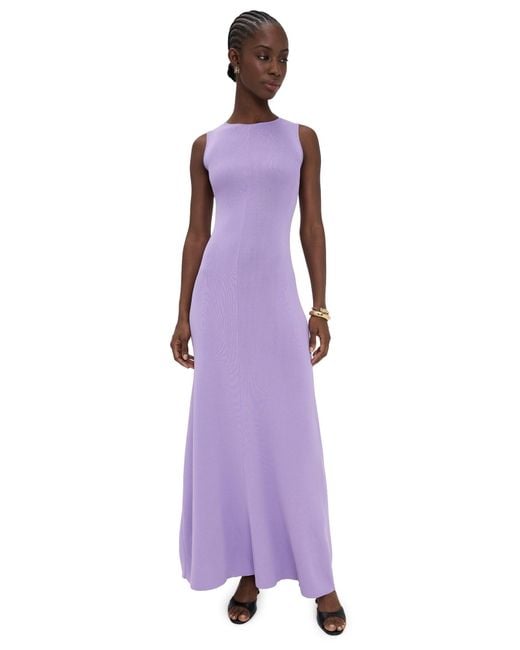 Solid & Striped Purple The Lucerne Dress
