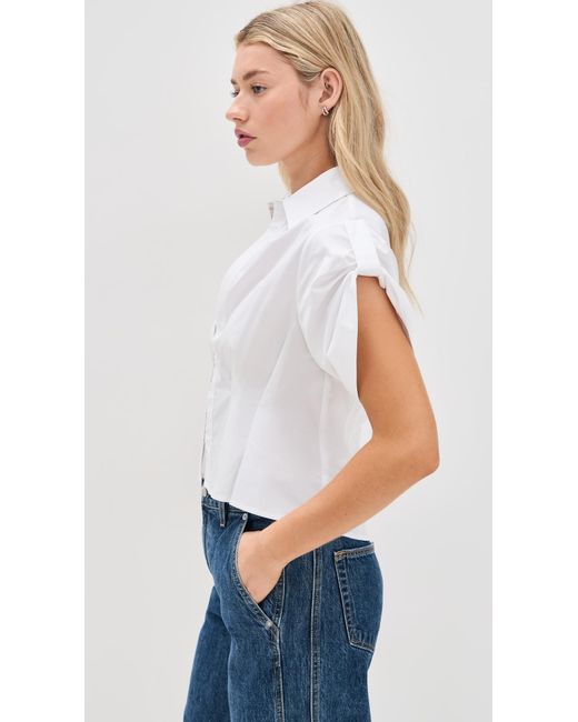 Hevron White Opal Top