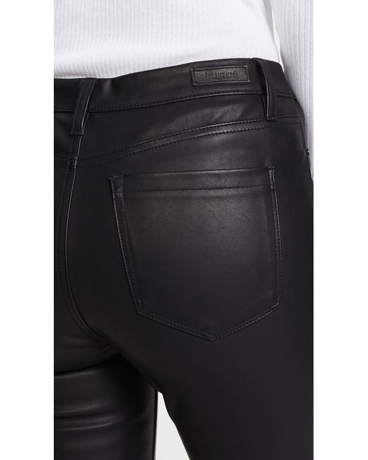 blank denim the principle mid rise vegan leather skinny pants